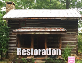 Historic Log Cabin Restoration  Cliffside, North Carolina